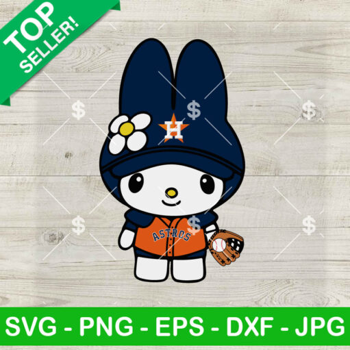 My Melody Houston Astros Baseball SVG