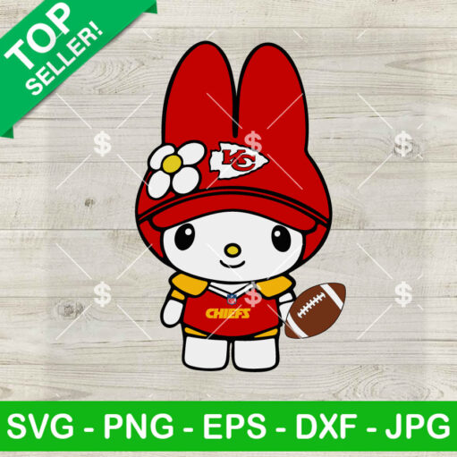 My Melody KC Chiefs Football SVG