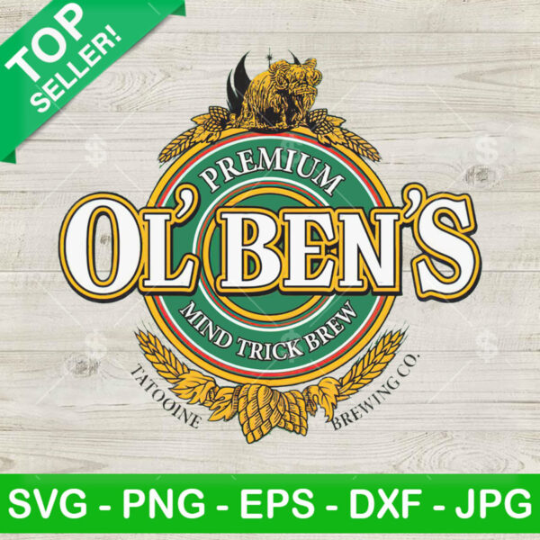 Ol Bens Mind Trick Brew Star Wars PNG, Star Wars Beer Sublimation transfer PNG