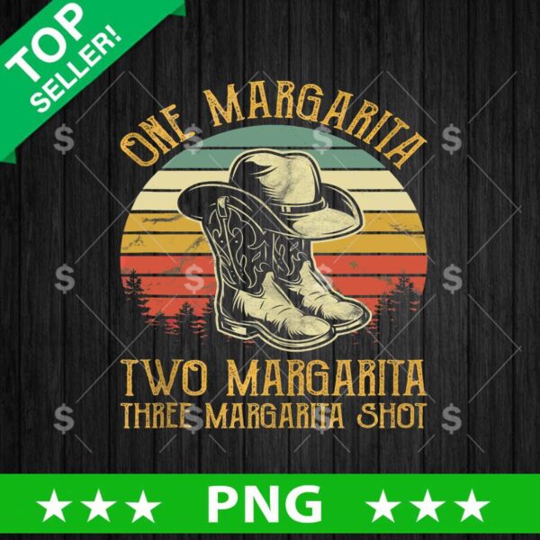 One Margarita Cowboy Boots PNG, Cowboy Western Sublimation transfer PNG