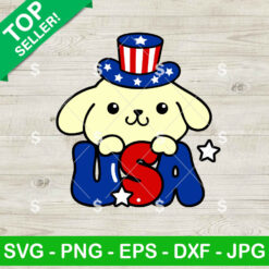 Pompompurin Sanrio 4th Of July SVG, Sanrio Patriotic SVG, Independence Day SVG Cricut