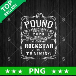 Pound Authentic Rockstar Training PNG, Rockstar Sublimation transfer PNG