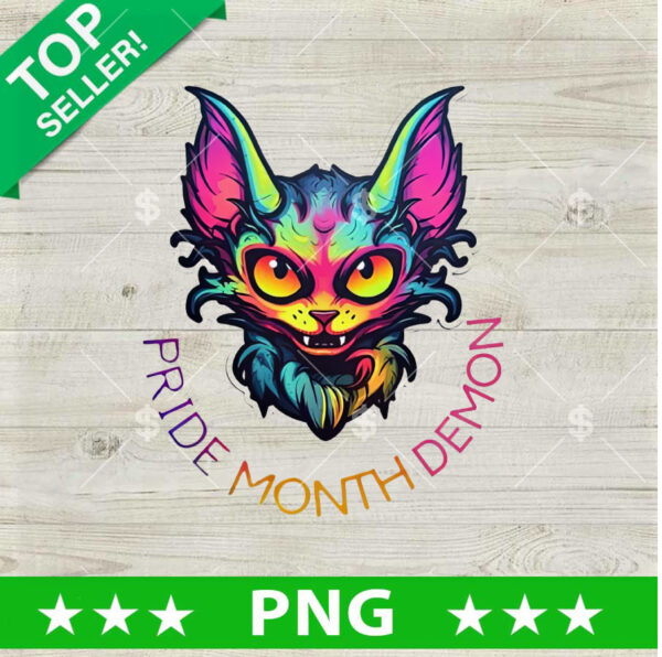 Pride Month Demon PNG, Pride LGBT Month Sublimation transfer PNG