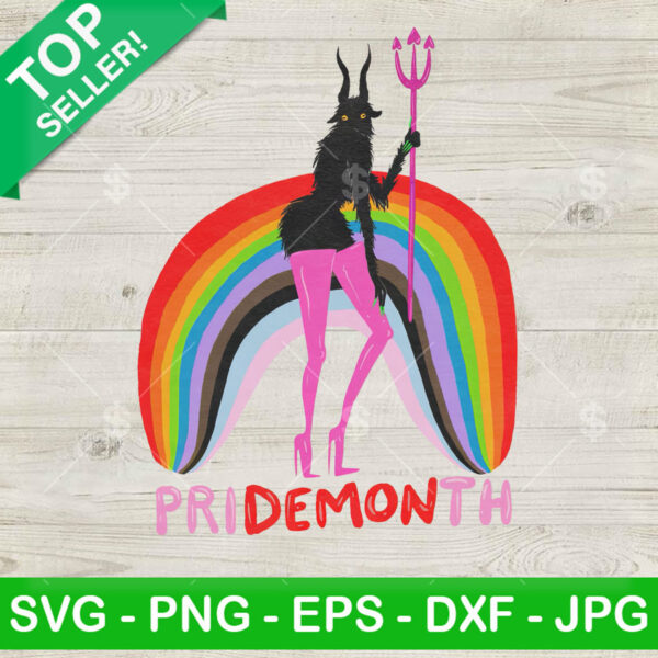Pridemonth Demon Rainbow LGBT PNG, Pridemonth Demon Sublimation transfer PNG
