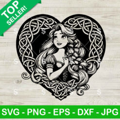 Rapunzel Princess Mandal SVG