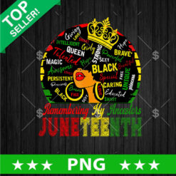 Remembering my Ancestors Juneteenth PNG, Juneteenth Day Sublimation transfer PNG