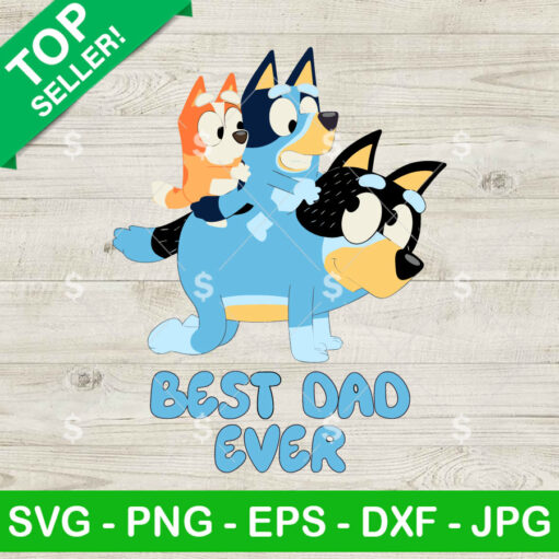 Bluey Bandit And Baby Svg