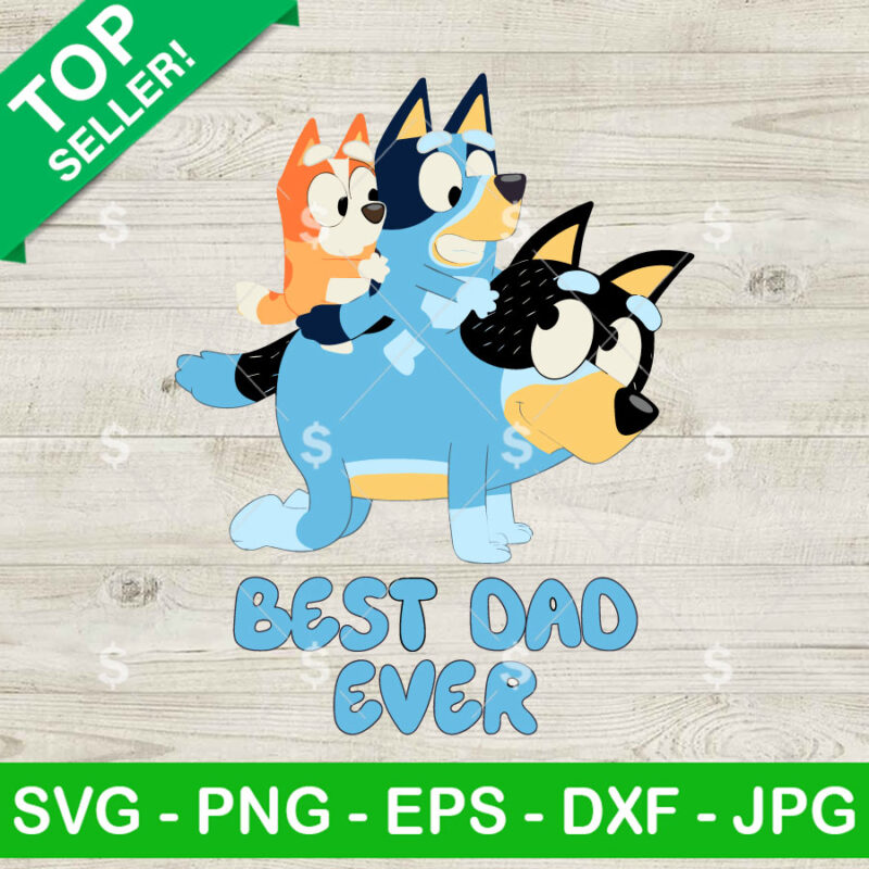 Bluey Bandit And Baby SVG