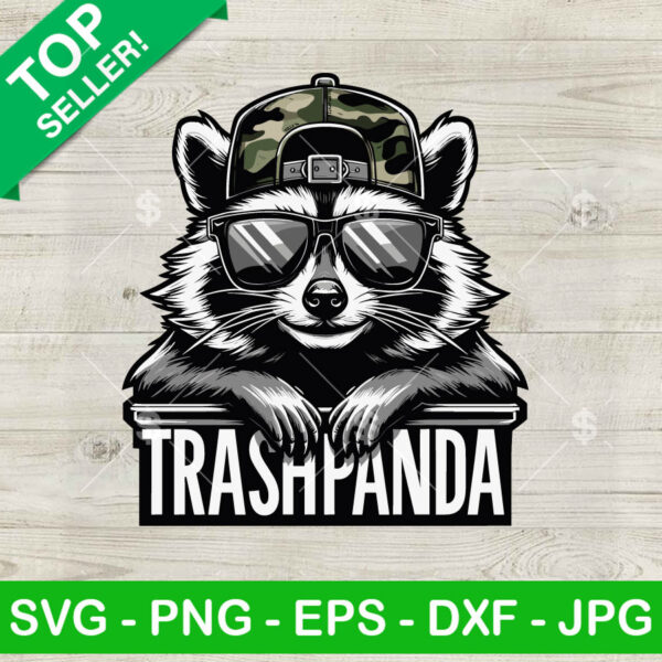 Trash Panda Raccoon SVG, Racoon Hunting SVG, Cool Raccoon PNG DXF Cricut