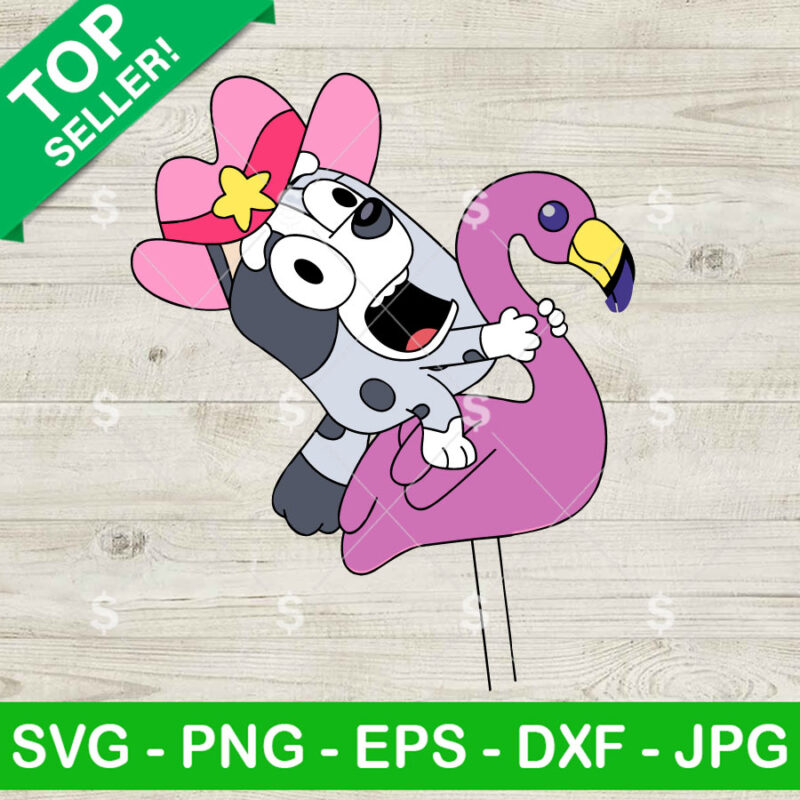 Muffin Cowboy And Flamingo Queen SVG, Muffin Cowboys hat SVG, Bluey Cartoon SVG PNG Cricut