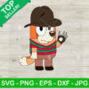 Bluey Bingo Horror Freddy Krueger SVG