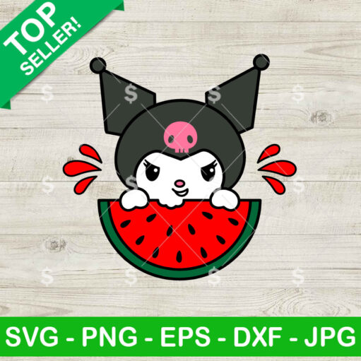 Kuromi Watermelon Svg