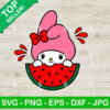 My Melody Watermelon Summer SVG