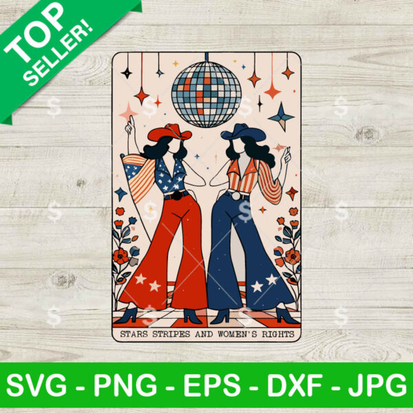 Western Stars Stripes And Women's Rights SVG, Women's Rights SVG, Pro Roe 1973 SVG Cricut