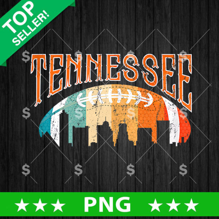 Tennessee Football Vintage PNG, Tennessee Football City Sublimation transfer PNG