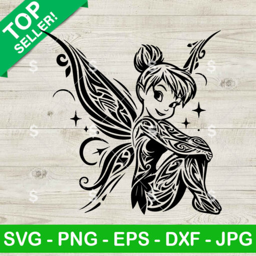 Mandala Tinkerbell Fairy Svg