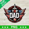 Top Dad Maverick PNG, Dad Sublimation transfer PNG