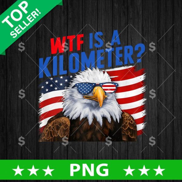 WTF Is A Kilometer Eagles PNG, USA Flag Sublimation transfer PNG