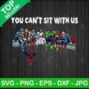 You Cant Sit With Us Superheroes Jesus PNG, Superheroes and Jesus Sublimation transfer PNG