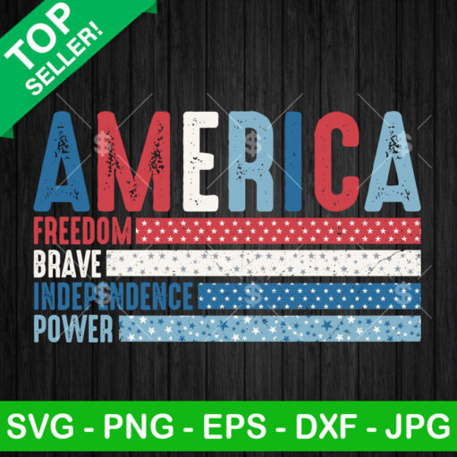 America Freedom Brave Independence SVG