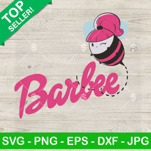 Cute Barbie Bee Svg