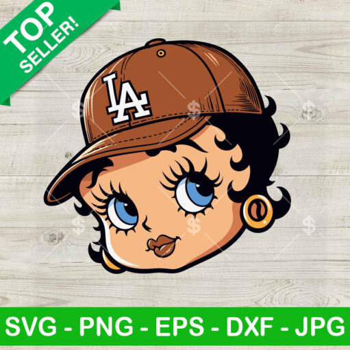 Betty Boop La Dodgers Baseball Svg