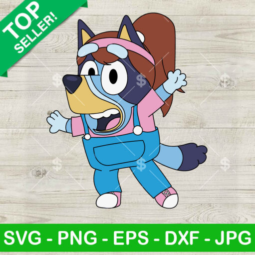 Bluey Miss Rachel SVG, Bluey Cute Characters SVG, Miss Rachel & Bluey ...