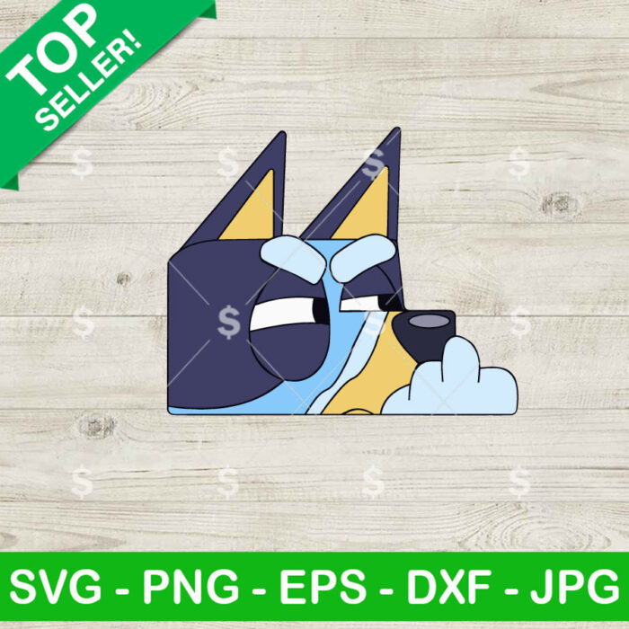 Bluey Middle Finger SVG