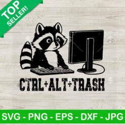 Ctrl ALT Trash Raccoon SVG