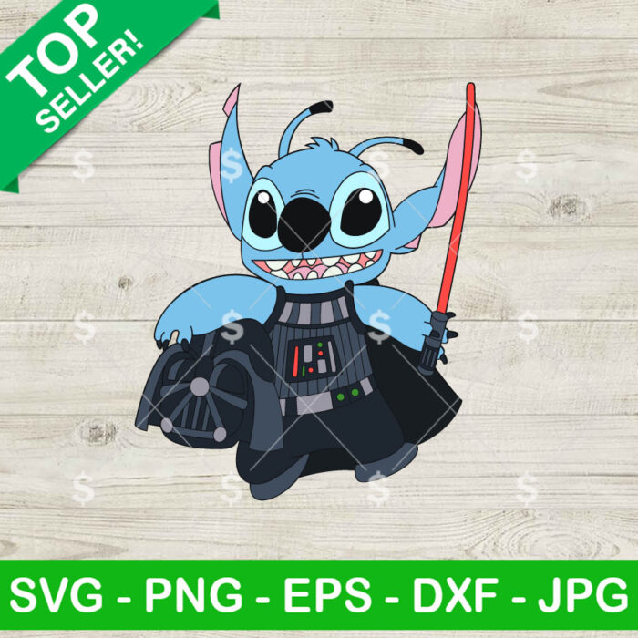 Stitch Darth Vader SVG