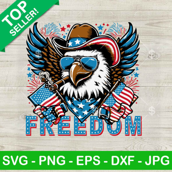 Eagles Cowboy Freedom US Flag SVG