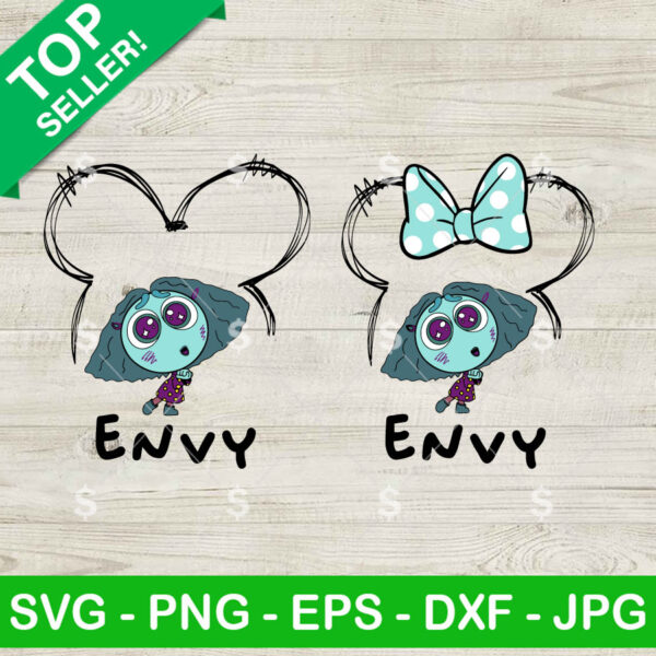 Envy Inside Out 2 Mouse Ears SVG Bundle