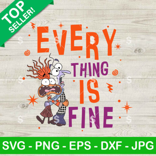 Anxiety Inside Out Everything Is Fine Svg