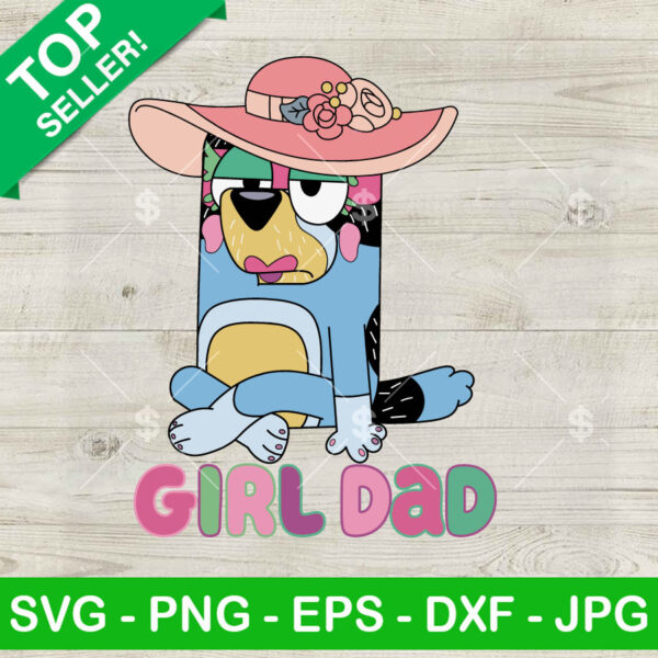 Bluey Bandit Girl Dad SVG