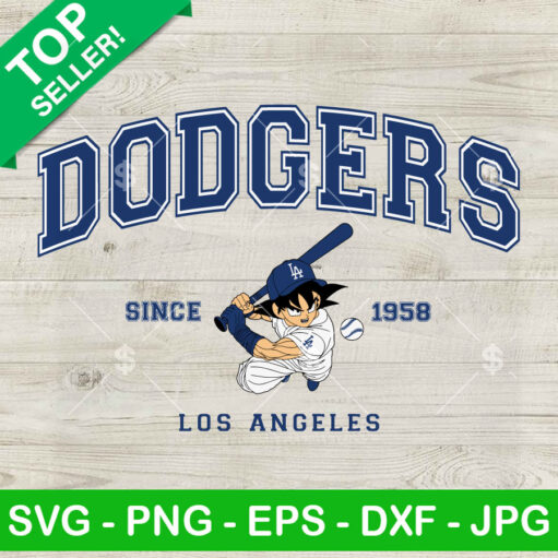 Son Goku La Dodgers Svg