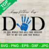 Dad Handprint Happy Father's Day SVG