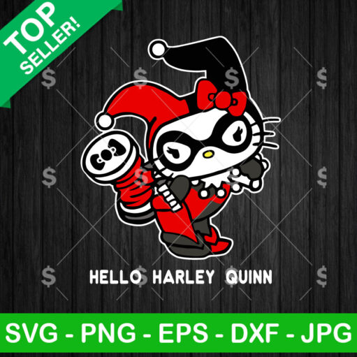 Hello Kitty Harley Quinn Svg