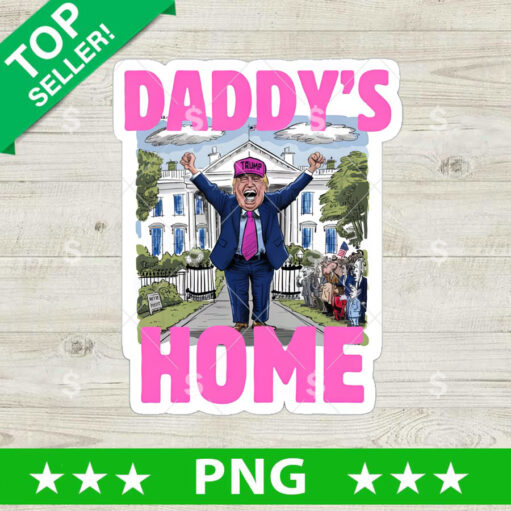 Trump Pink Daddy's Home PNG