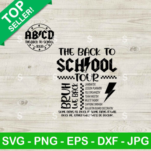 The Back To School Tour SVG