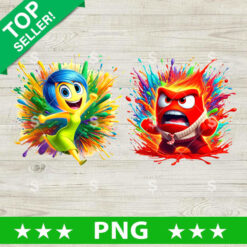 Joy and Anger Inside Out PNG