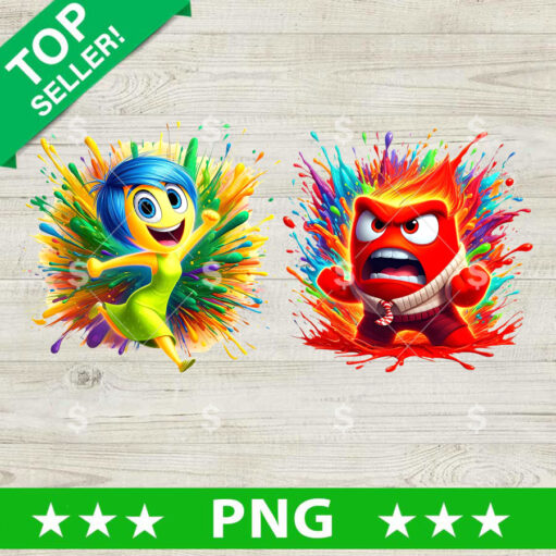 Joy and Anger Inside Out PNG