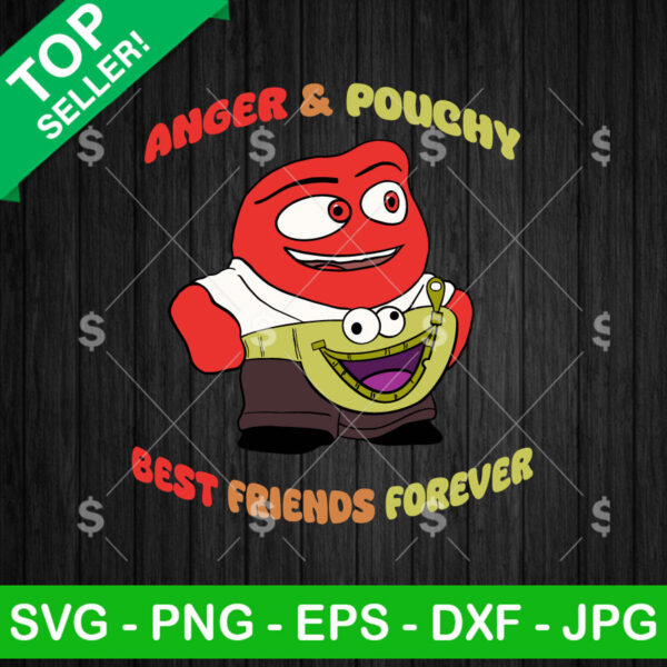 Anger And Pouchy Best Friends Forever SVG