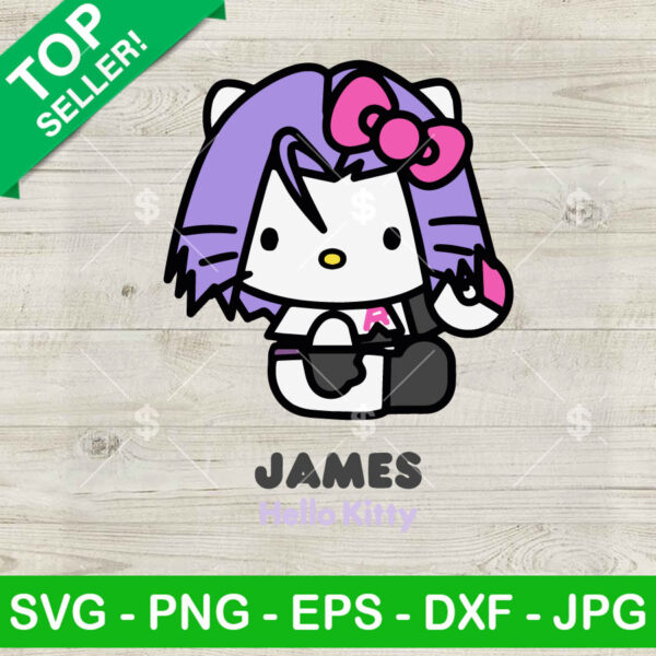 Hello Kitty As James Pokemon SVG, James Pokemon SVG PNG Cut file cricut