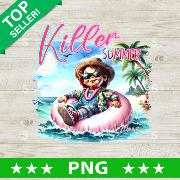 Chucky Killer Summer Vibes PNG