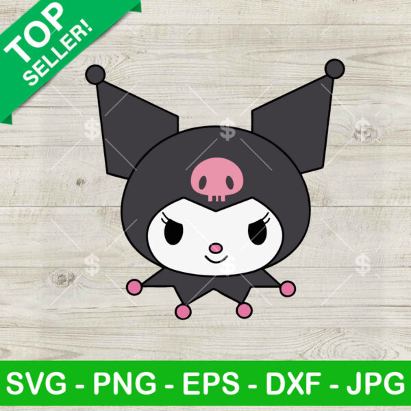 Kuromi Face SVG, Hello Kitty Friends SVG, Sanrio Characters SVG PNG Cut files