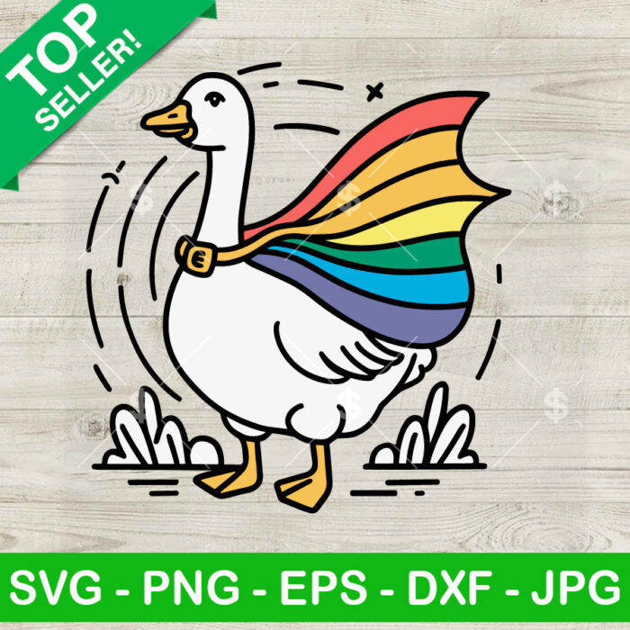 LGBT Goose SVG, No Gender Only Goose SVG, Pride SVG PNG Cut files