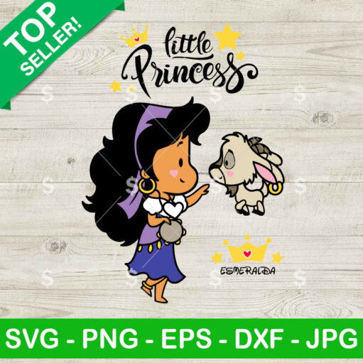 Chibi Esmeralda And Goat Svg