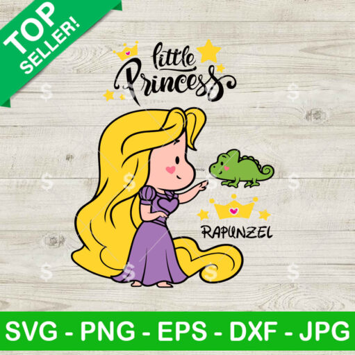 Chibi Little Princess Rapunzel SVG