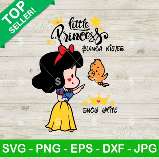 Chibi Little Princess Snow White Svg