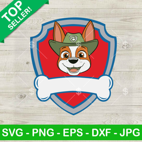 Tracker Shield Paw Patrol SVG